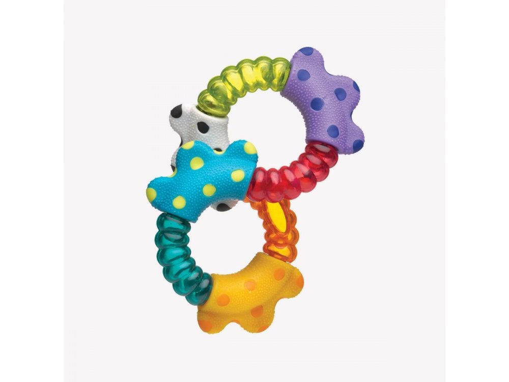 Playgro Παιχνίδι Οδοντοφυΐας Κουδουνίστρα Click & Twist Rattle, 1τμχ