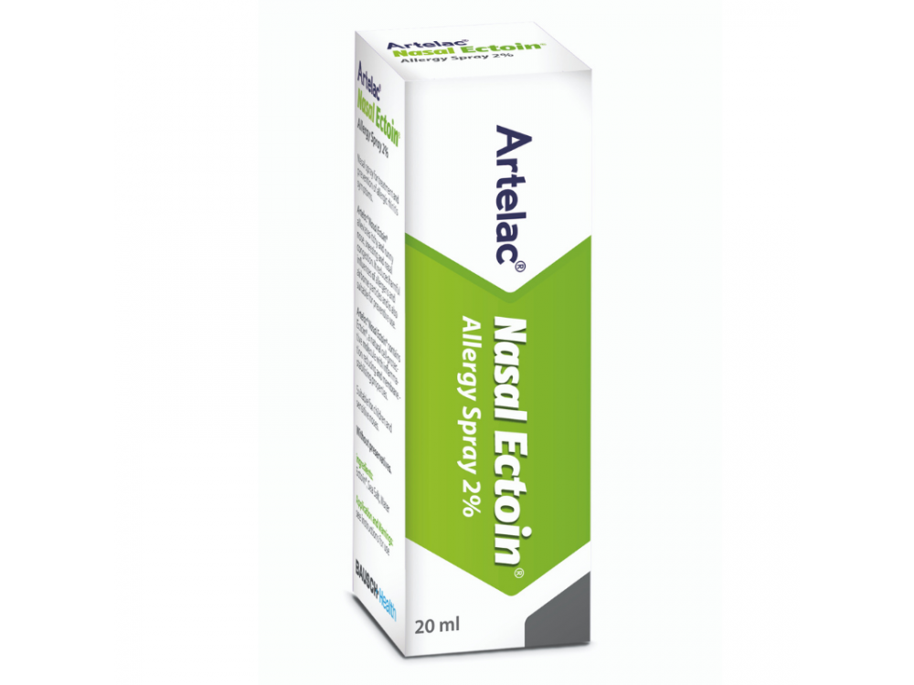 Bausch & Lomb Artelac Nasal Ectoin Allergy Spray 2%, Ρινικό Σπρέι για την Αλλεργική Ρινίτιδα, 20ml