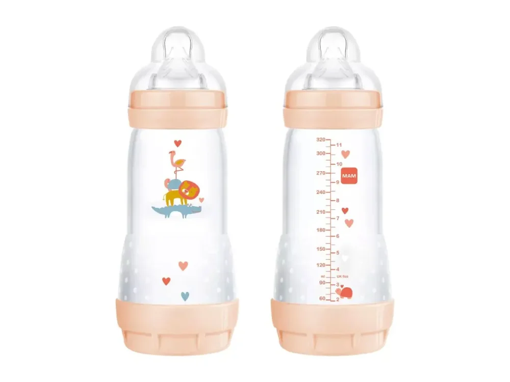 Mam Πλαστικό Μπιμπερό Easy Start Anti-Colic Κατά των Κολικών για 4m+, Κορίτσι, 320ml