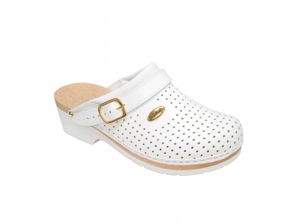 Scholl Professional Clog New Bonus, Unisex Ανατομικά Επαγγελματικά Σαμπό, Λευκό Χρώμα, No39