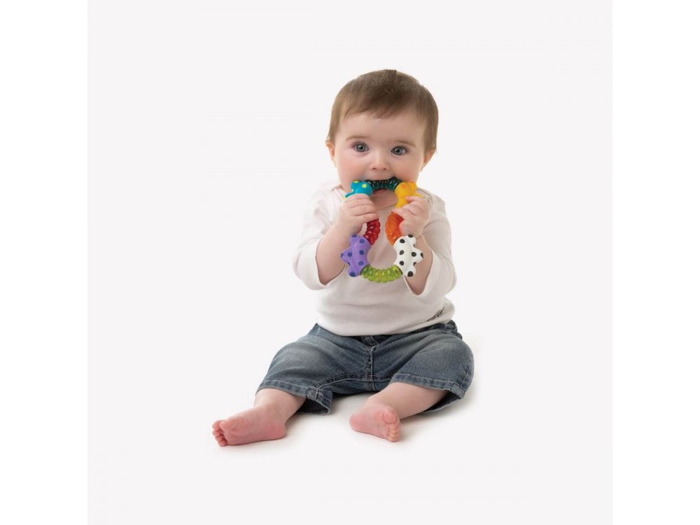 Playgro Παιχνίδι Οδοντοφυΐας Κουδουνίστρα Click & Twist Rattle, 1τμχ