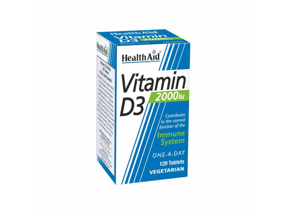 Health Aid Vitamin D3 2000iu 120tabs