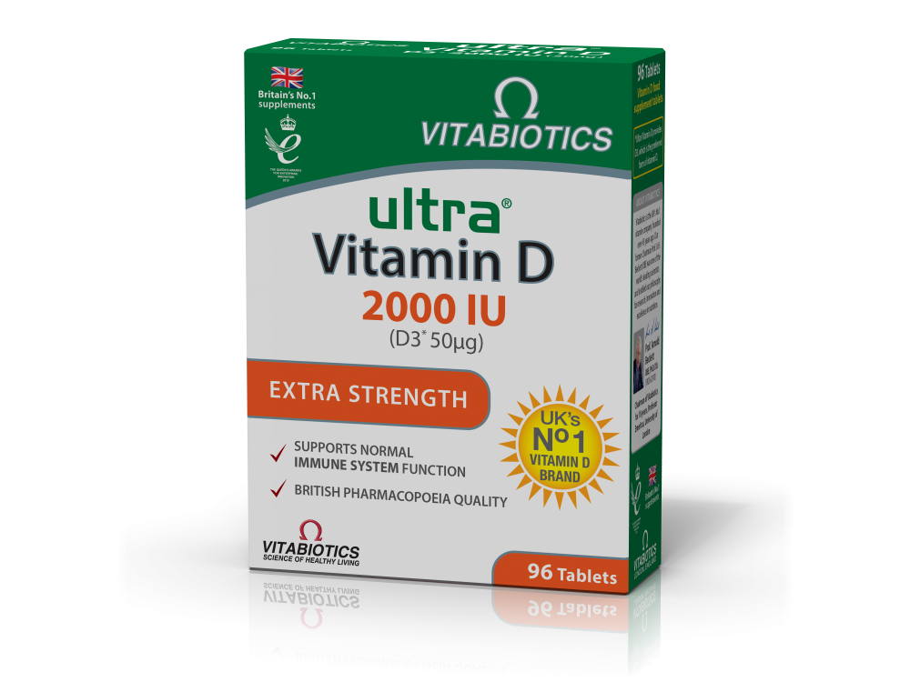 Vitabiotics Ultra® Vitamin D3 Tablets 2000 iu 96tabs