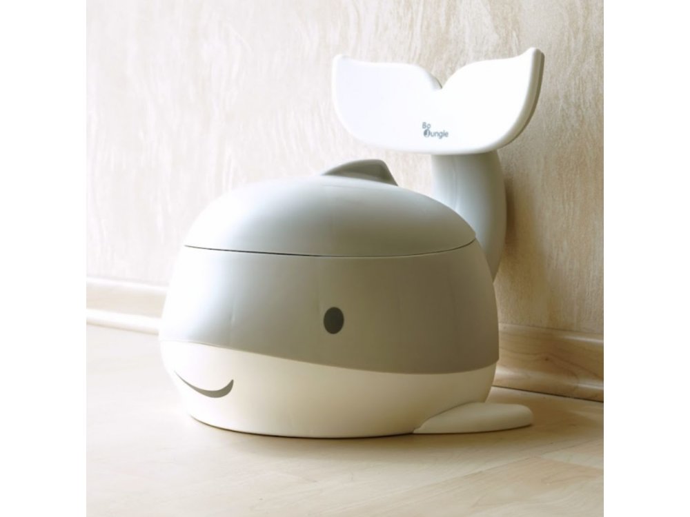 Bo Jungle: Εκπαιδευτικό γιογιό με καπάκι δελφίνι & κάθισμα- 2 σε 1-Sage Green