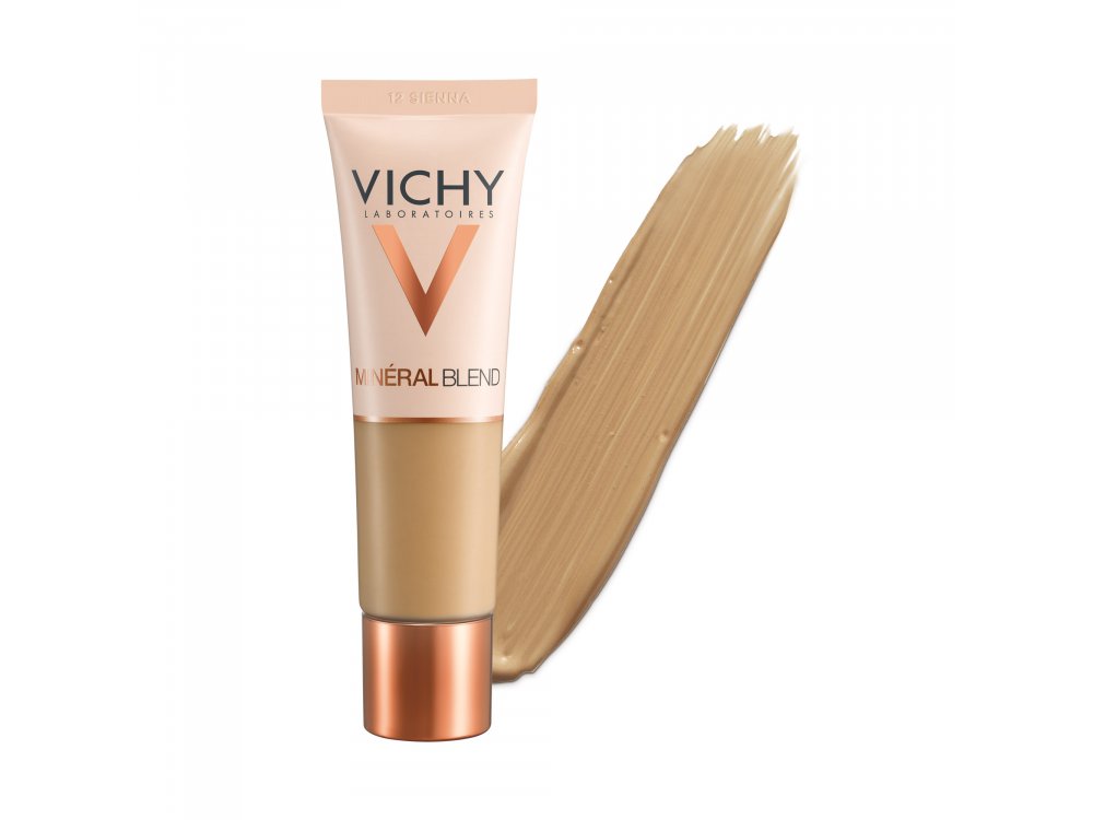 Vichy MineralBlend Hydrating Fluid Foundation 12-Sienna 30ml