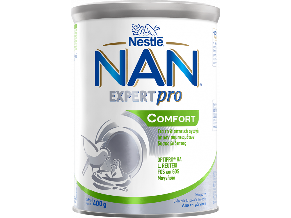 Nan Expert Pro Comfort για Βρέφη με Ήπια Συμπτώματα Δυσκοιλιότητας, 400gr