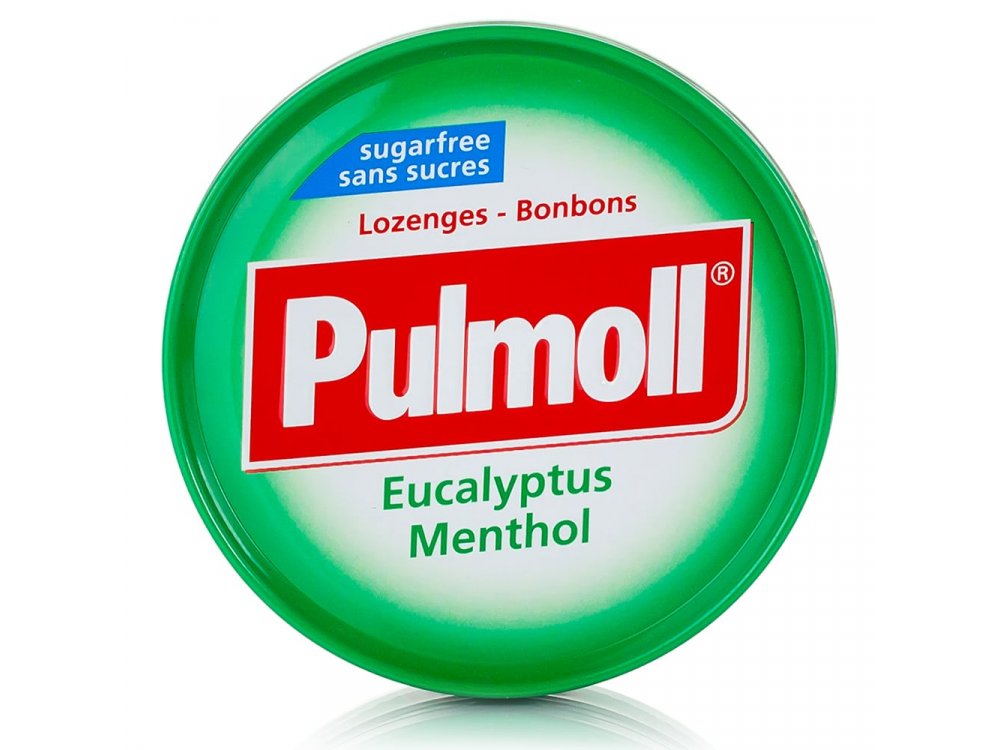 Pulmoll Καραμέλες με Ευκάλυπτο & Μέντα Καταπραΰνουν το Βήχα, τον Πονόλαιμο & Απελευθερώνουν την Αναπνοή, Χωρίς Ζάχαρη, 45gr