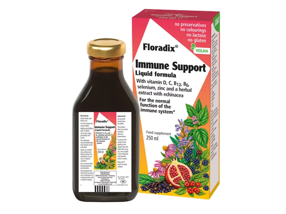 Power Health Floradix Immune Support Liquid Formula, Συμπλήρωμα Διατροφής για την Ενίσχυση του Ανοσοποιητικού Συστήματος, 250ml