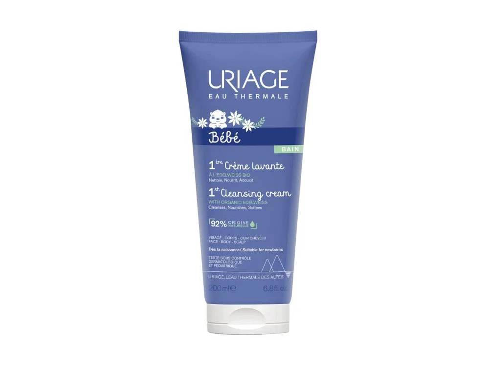 Uriage Bebe 1st Cleansing Cream, Βρεφική Κρέμα Καθαρισμού Χωρίς Σαπούνι, 200ml