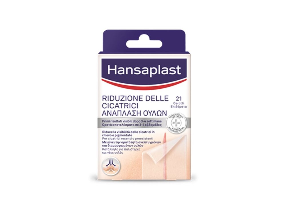 Hansaplast Scar Reducer Επιθέματα Ανάπλασης Ουλών, 21τμχ