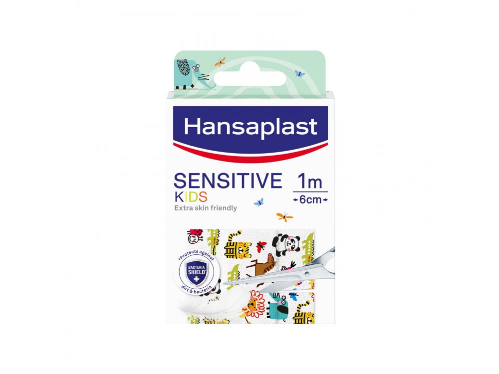 Hansaplast Αυτοκόλλητα Επιθέματα Sensitive Kids για Παιδιά 1mx6cm 10τμχ