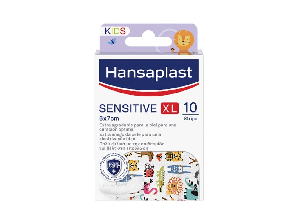 Hansaplast Sensitive XL Kids Παιδικά Επιθέματα 6x7cm, 10τμχ