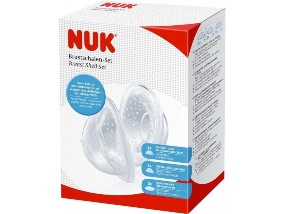Nuk Σετ Προστατευτικό Θηλής και Αεριζόμενο Κάλυμμα, 6τμχ