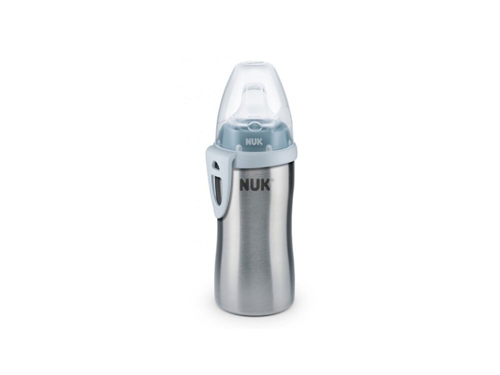 Nuk Active Cup, Ανοξείδωτο Παγουράκι με Στόμιο 12m+, 215ml