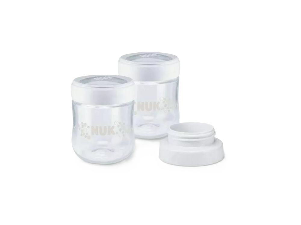 Nuk Nature Sense All-in-One, Δοχεία Αποθήκευσης Μητρικού Γάλακτος, 150ml Σετ 2τμχ