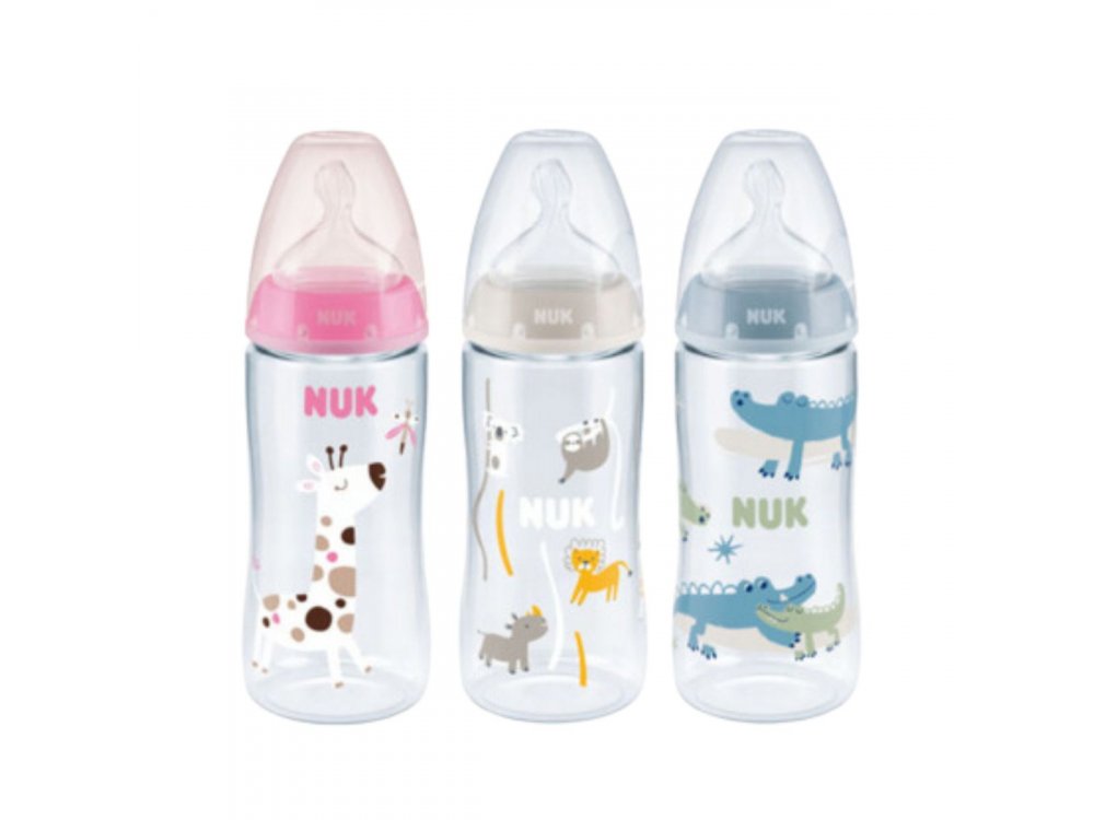 Nuk First Choice Plus Temperature Control, Μπιμπερό με Δείκτη Ελέγχου Θερμοκρασίας 6-18m, 1 τμχ, 360ml