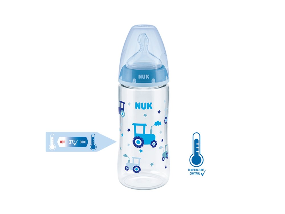 Nuk First Choice Bottle, Μπιμπερό Με Δείκτη Ελέγχου Θερμοκρασίας, 6-18m+, 300ml