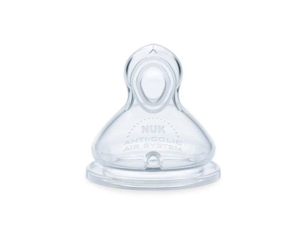 Nuk First Choice Plus Θηλές Σιλικόνης Flow Control 6-18m, 2τεμ