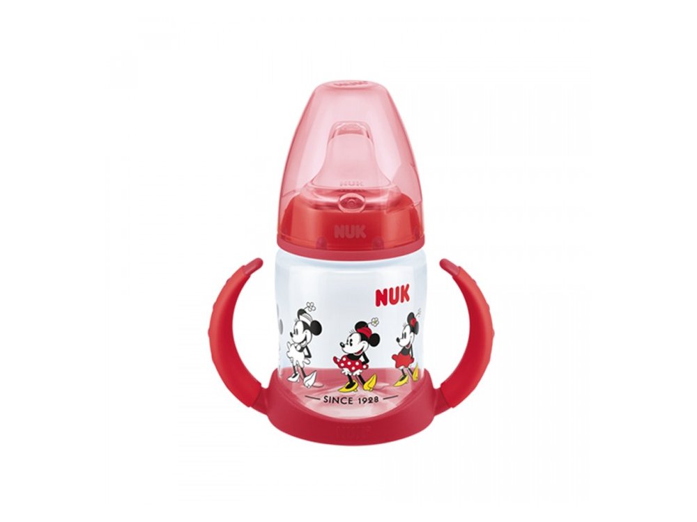 Nuk First Choice Μπιμπερό Εκπαίδευσης Disney Mickey Με Στόμιο Σιλικόνης & 2 Λαβές, 150ml