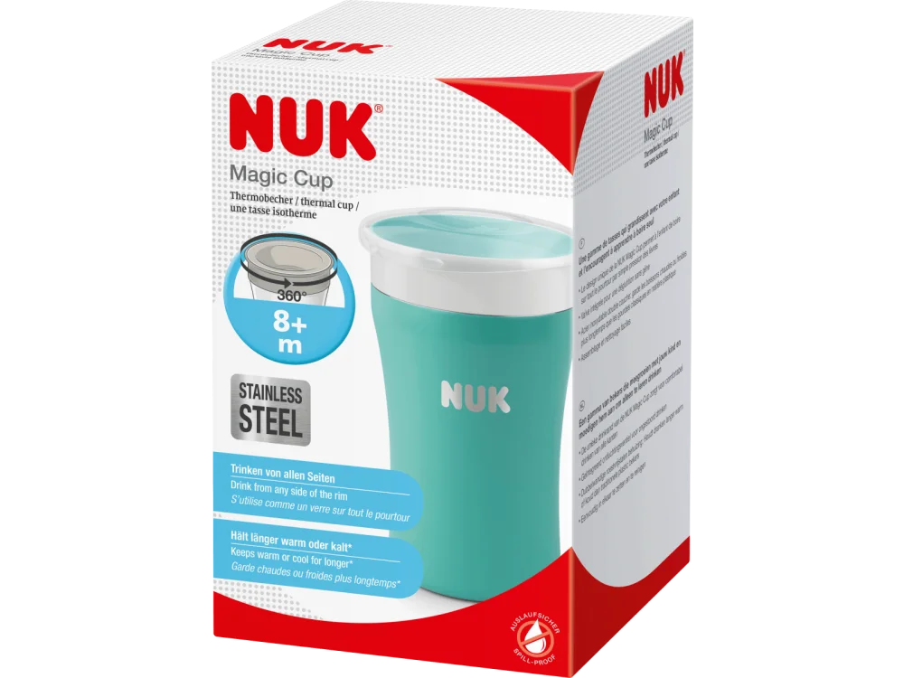 Nuk Magic Thermal Cup Eκπαιδευτικό Κύπελλο από Ανοξείδωτο Ατσάλι 8m+, 230ml