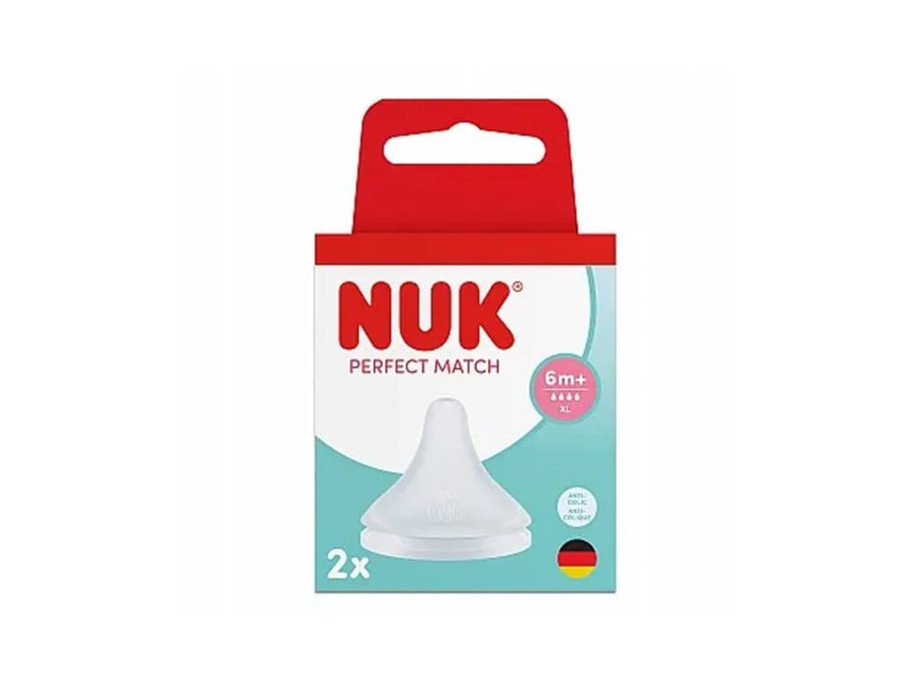 Nuk Perfect Match Θηλή Σιλικόνης Μέγεθος XL 6m+, 2τμχ