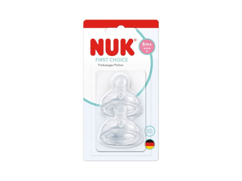 NUK First Choice+ Θηλές Σιλικόνης No Colic 6m+, 2τμχ