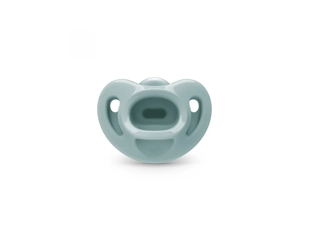 NUK First Choice Soft Πιπίλα Σιλικόνης 0-6m Χρώμα Γκρι, 1τμχ