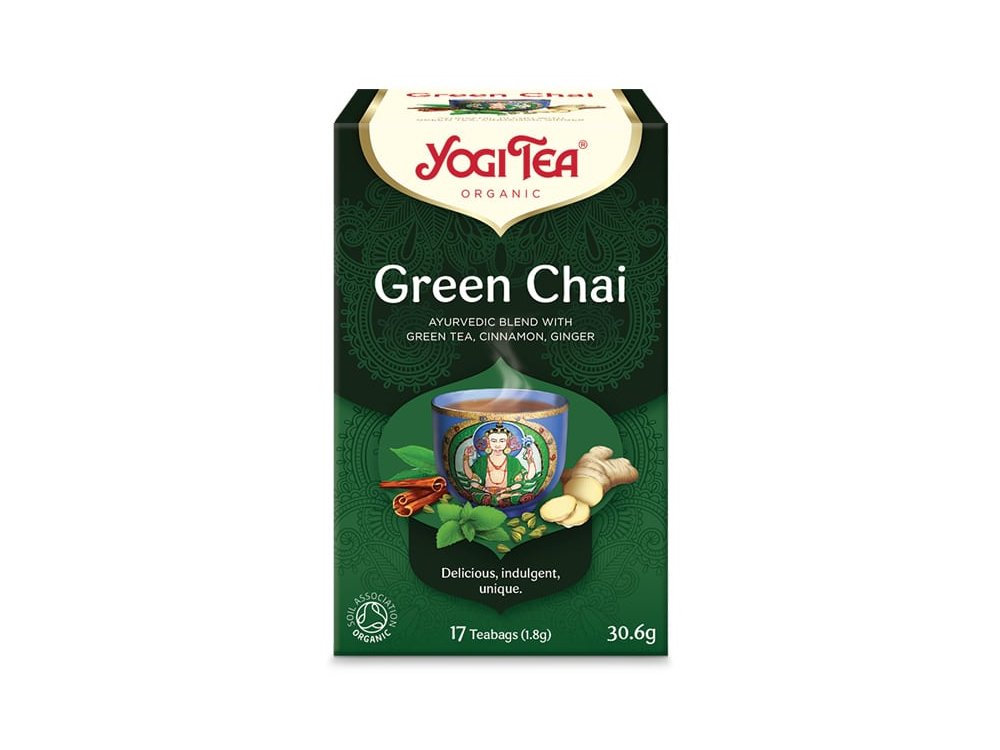 Yogi Tea Green Chai Αφέψημα Τσαγιού με Πράσινο Τσάι & Μπαχαρικά, 17x1.8g