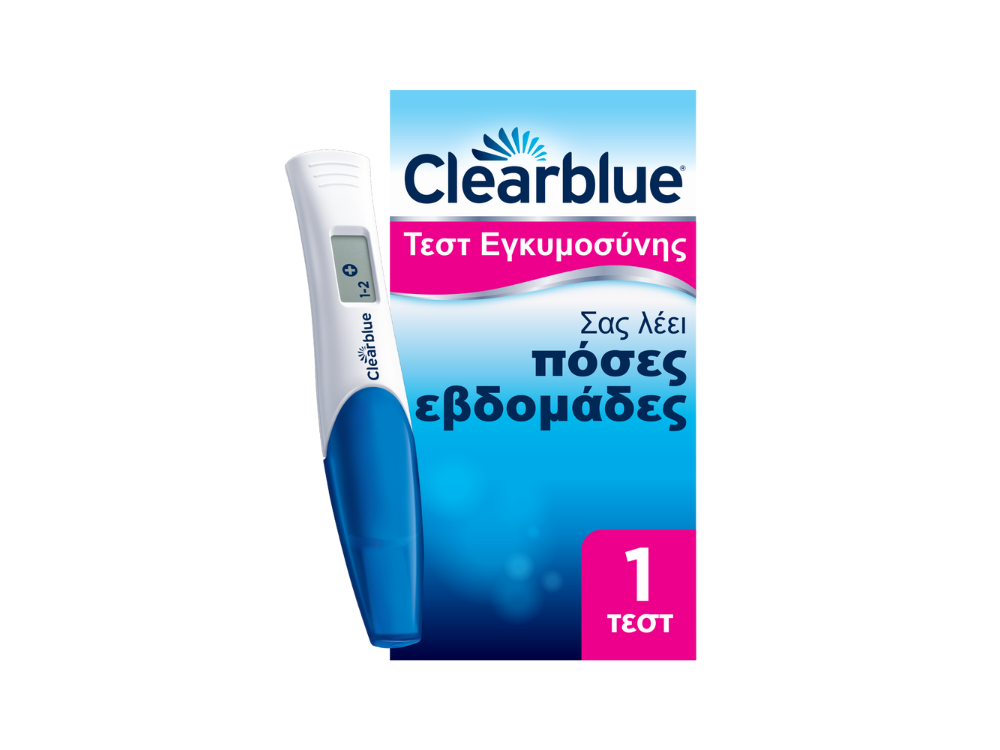 Τεστ Εγκυμοσύνης Clearblue, με Δείκτη Εβδομάδας, 1τμχ
