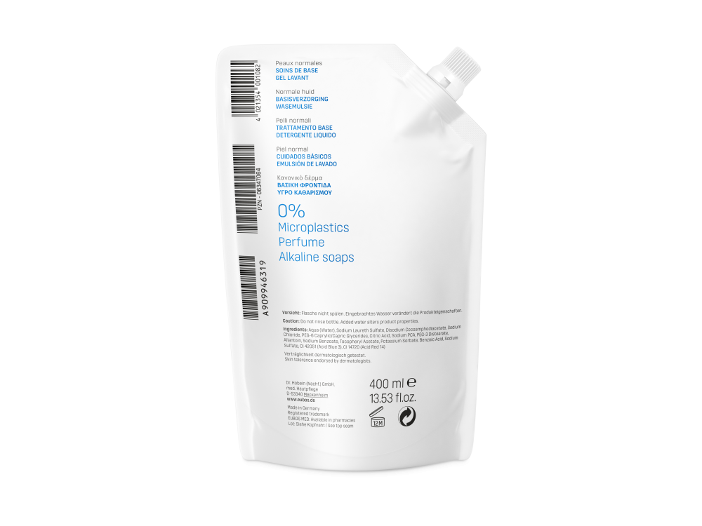 Eubos Liquid Washing Emulsion Blue Refill Ανταλλακτικό, 400ml