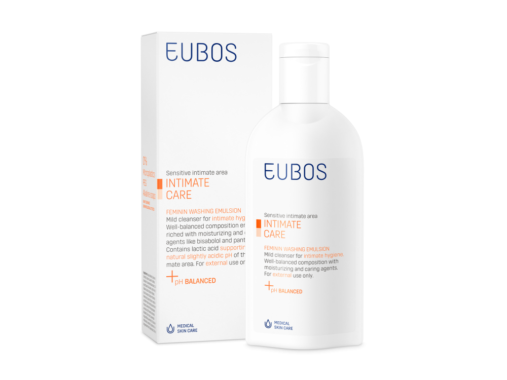 Eubos Feminin Washing Emulsion, Υγρό Καθαρισμού Για Την Ευαίσθητη Περιοχή, 200ml