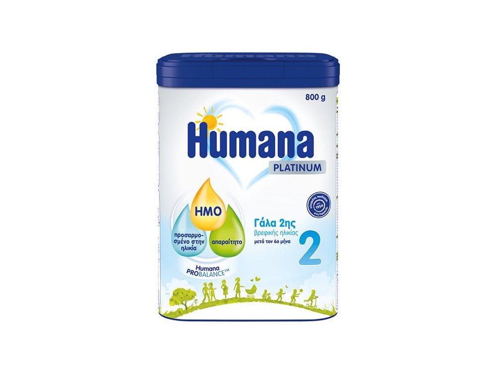 Humana Platinum 2 Ρόφημα Γάλακτος σε Σκόνη Γάλα 2ης Βρεφικής Ηλικίας Μετά τον 6ο Μήνα, 800gr