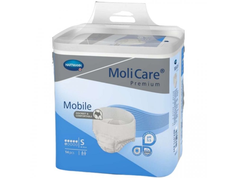 Hartmann MoliCare Premium Mobile, Σλιπ Ακράτειας Ημέρας, No.6 Small, 14τμχ