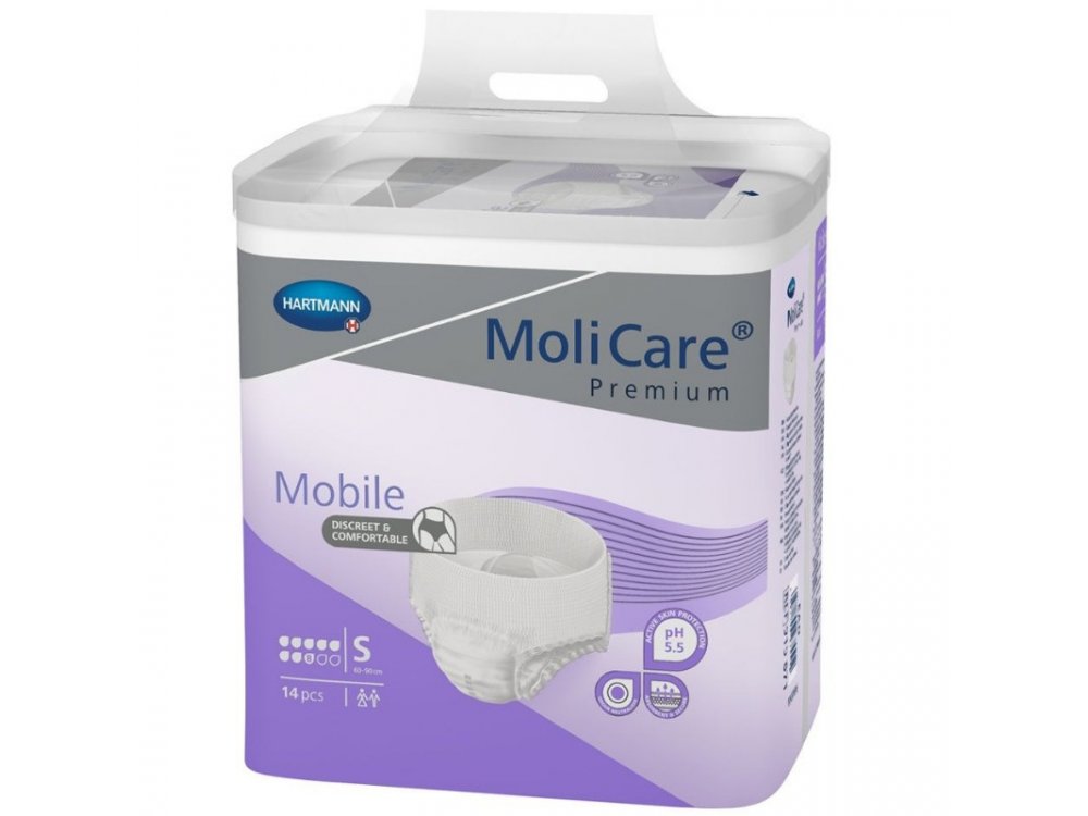 Hartmann MoliCare Premium Mobile, Σλιπ Ακράτειας Ημέρας, No.8 Small, 14τμχ