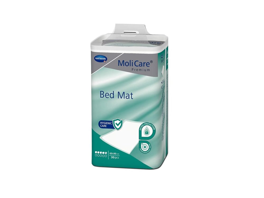Hartmann Molicare Premium Beb Mat, Υποσέντονο Προστατευτικό Κάλυμμα Ακράτειας Μιας Χρήσης, 5 Σταγόνων, 60x90cm, 30τμχ