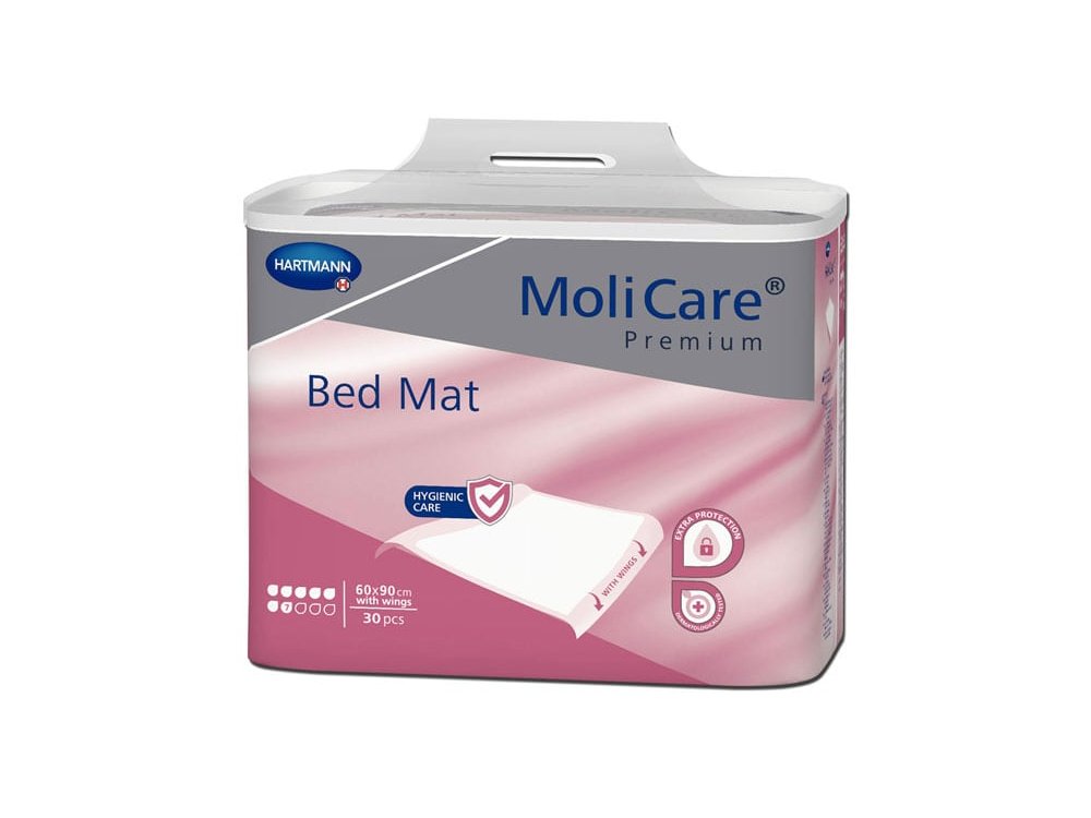 Hartmann MoliCare Premium Bed Mat, Υποσέντονα Μιας Χρήσης Yψηλής Aπορροφητικότητας, 7 Σταγόνων, 60x90 Medium, 30τμχ