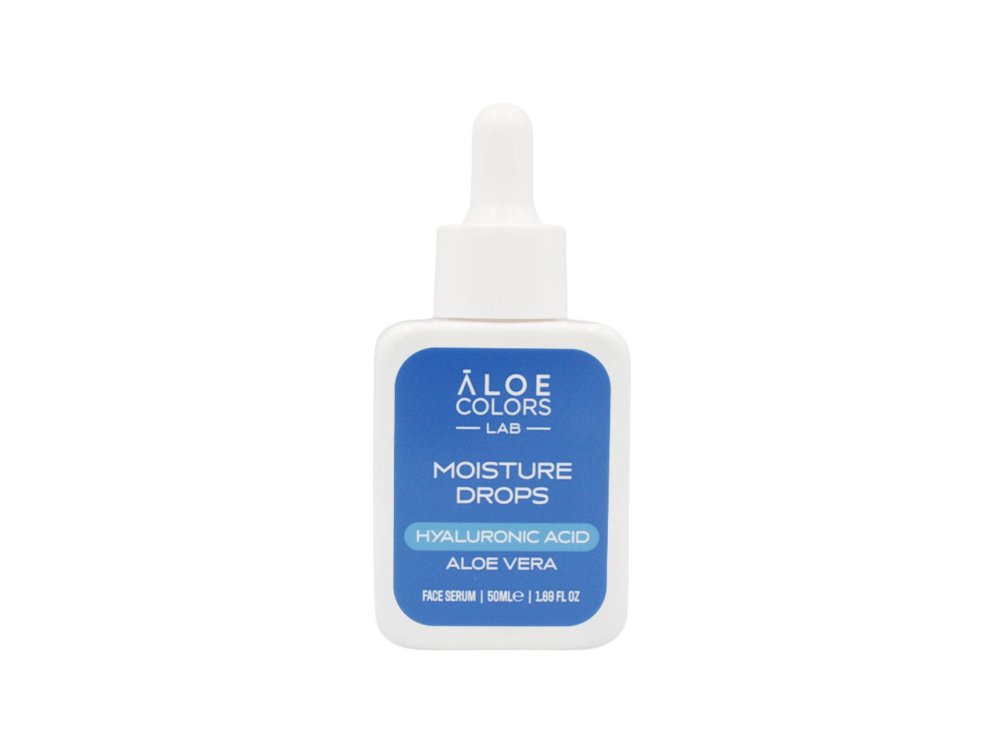 Aloe+Colors Face Serum Moisture Drops Hyalouronic Acid, Καταπραϋντικό & Ενυδατικό Serum Προσώπου με Υαλουρονικό Οξύ, 50ml