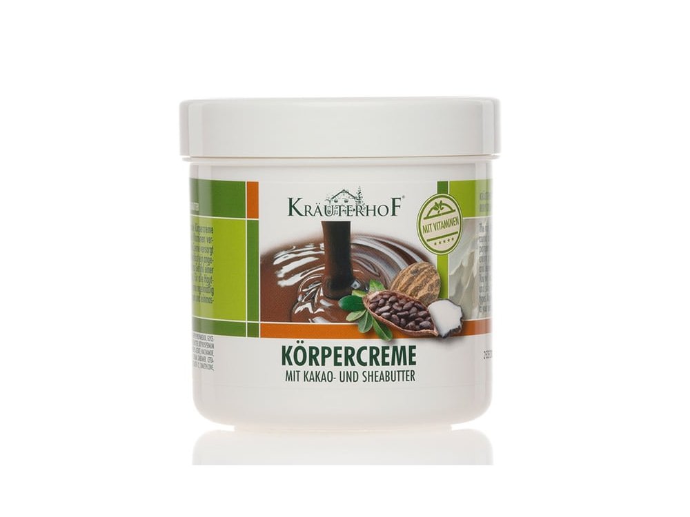 Krauterhof Κρέμα Σώματος με Βούτυρο Κακάο & Καριτέ Συμπληρωματική Αγωγή για Αδυνάτισμα, Σύσφιξη & Ραγάδες, 250ml
