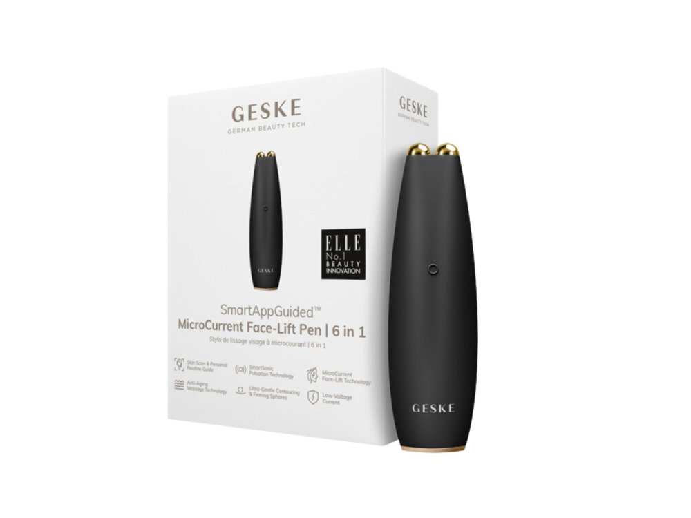 Geske MicroCurrent Face-Lift Pen, Συσκευή Κατά της Γήρανσης της Επιδερμίδας, Gray, 6 In 1