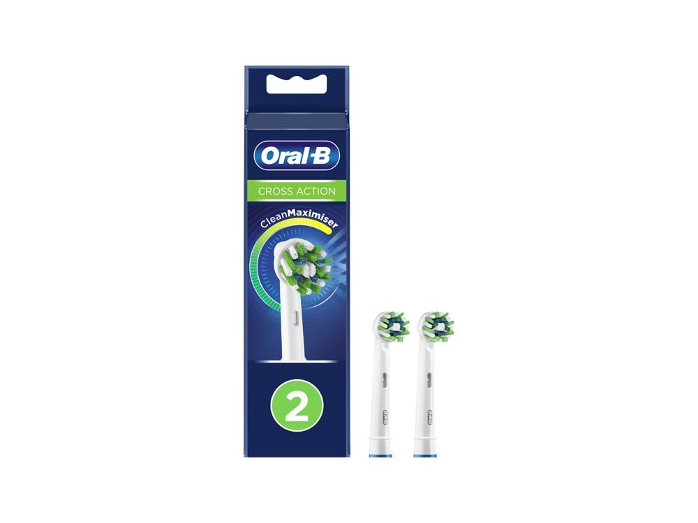 Oral-B Cross Action Clean Maximiser Ανταλλακτικές Κεφαλές, 2τεμ