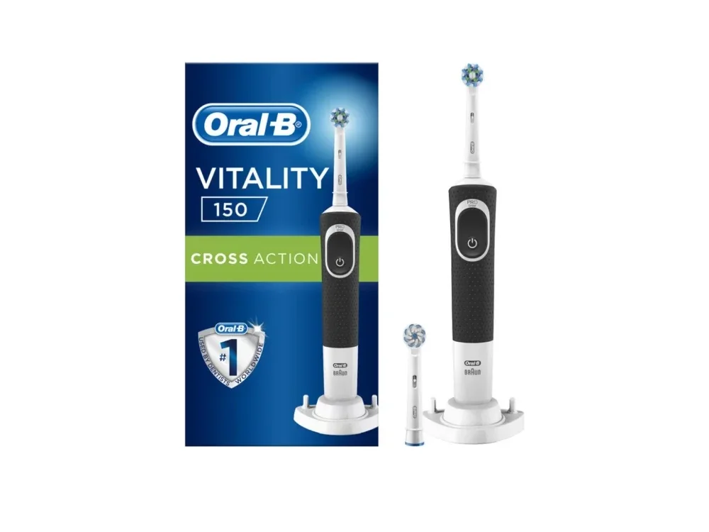 Oral-B Vitality 150 Cross Action Black Ηλεκτρική Οδοντόβουρτσα 1τμχ