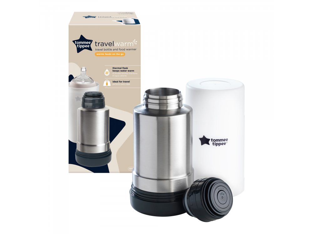 Tommee Tippee Closer To Nature Travel Bottle Warmer Al Ανοξείδωτος Θερμός - Μπεν Μαρί για Μπιμπερό, 1τμχ