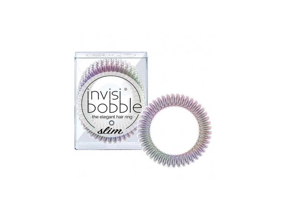 Invisibobble Slim Vanity Fairy Hair Ring, Λεπτό Λαστιχάκι Μαλλιών Πολύχρωμο, 3τμχ