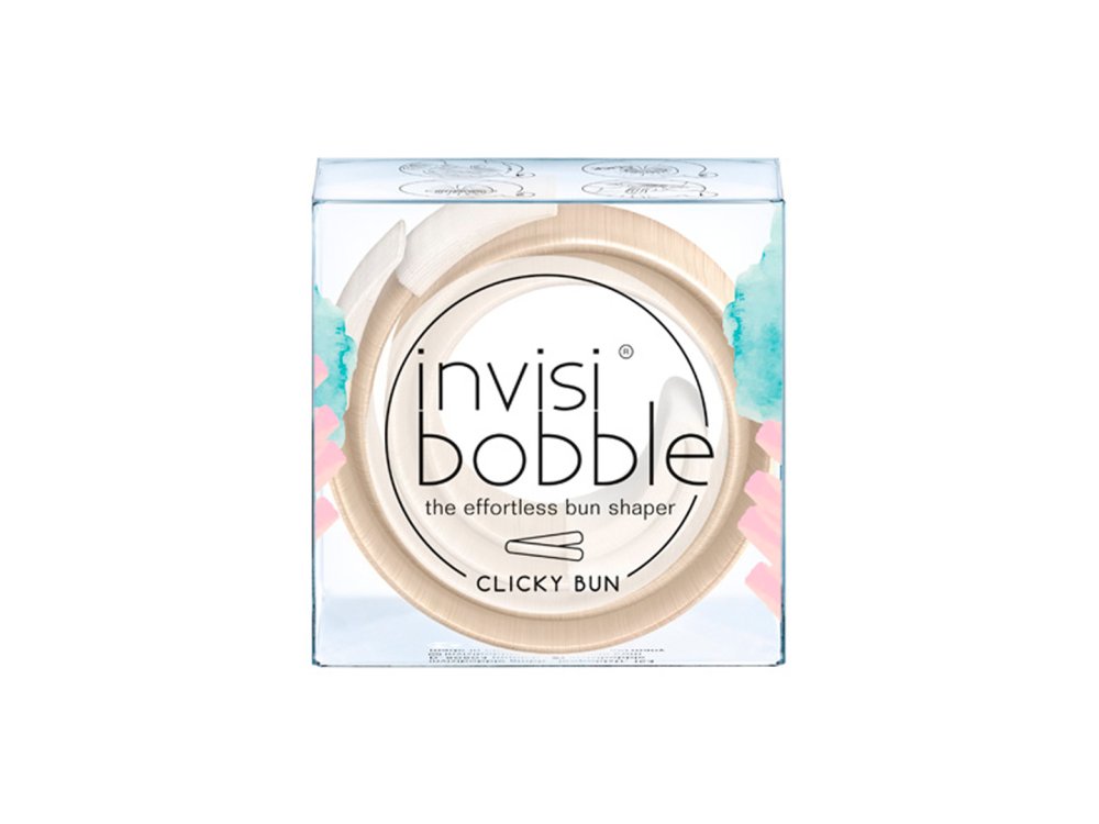 Invisibobble Clicky Bun To Be or Nude To Be, Λαστιχένια κορδέλα μαλλιών, 1τμχ