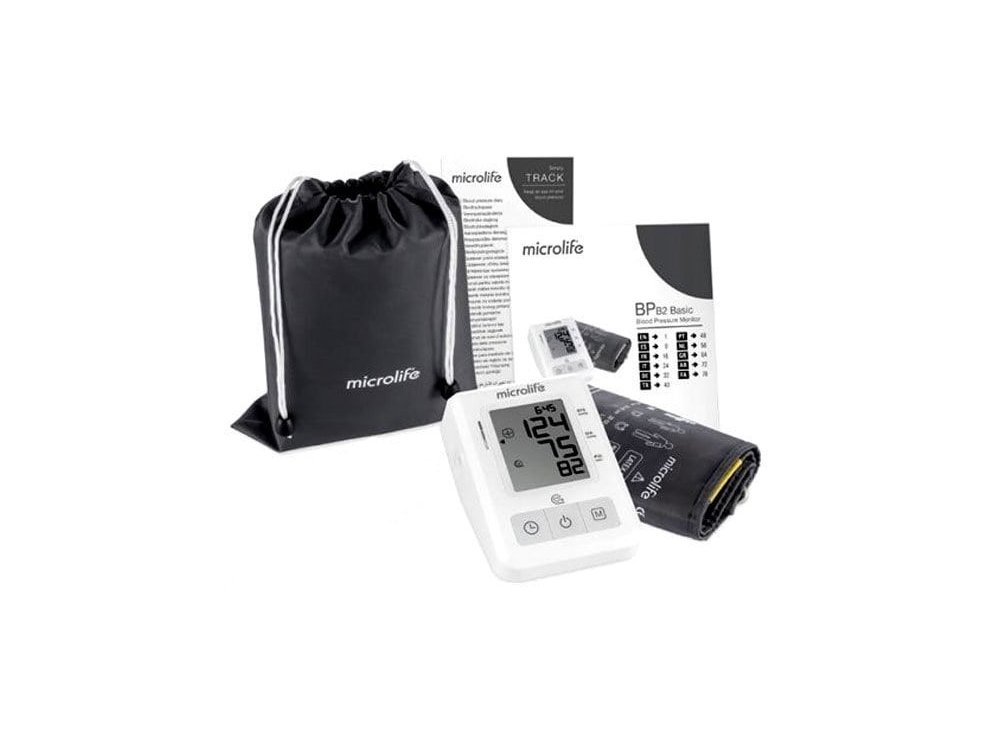 Microlife BP B2 Basic Ψηφιακό Πιεσόμετρο Μπράτσου με Ανίχνευση Ακανόνιστων Καρδιακών Παλμών, 1τμχ