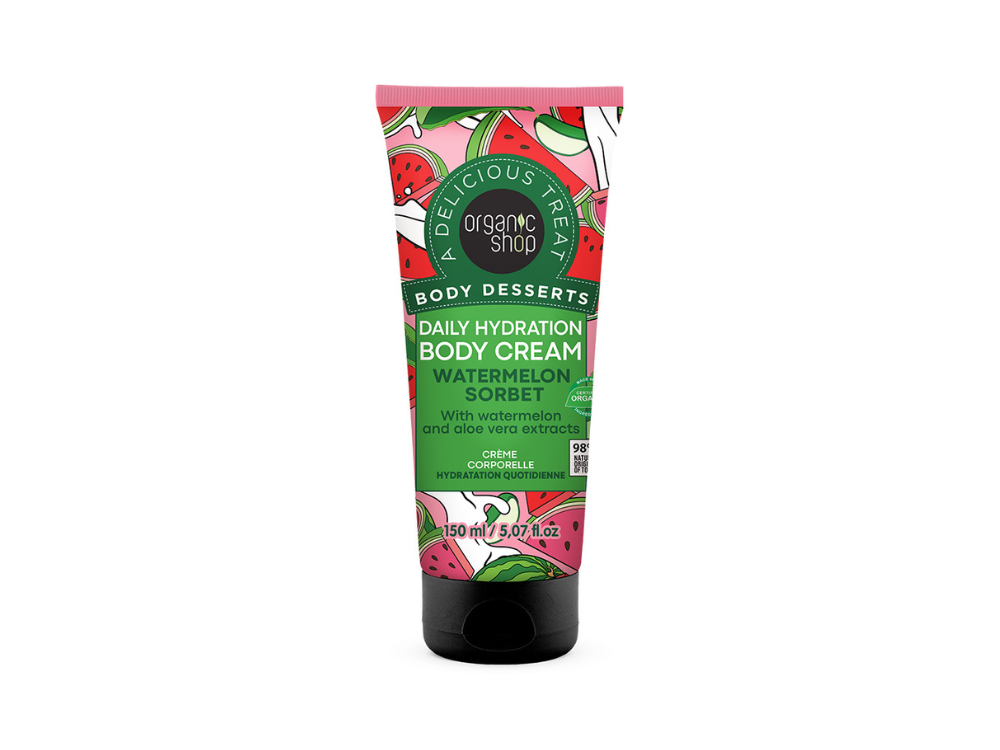 Organic Shop by Natura Siberica Body Desserts Ultra Softening, Body Cream Watermelon Sorbet Κρέμα Σώματος, 150ml