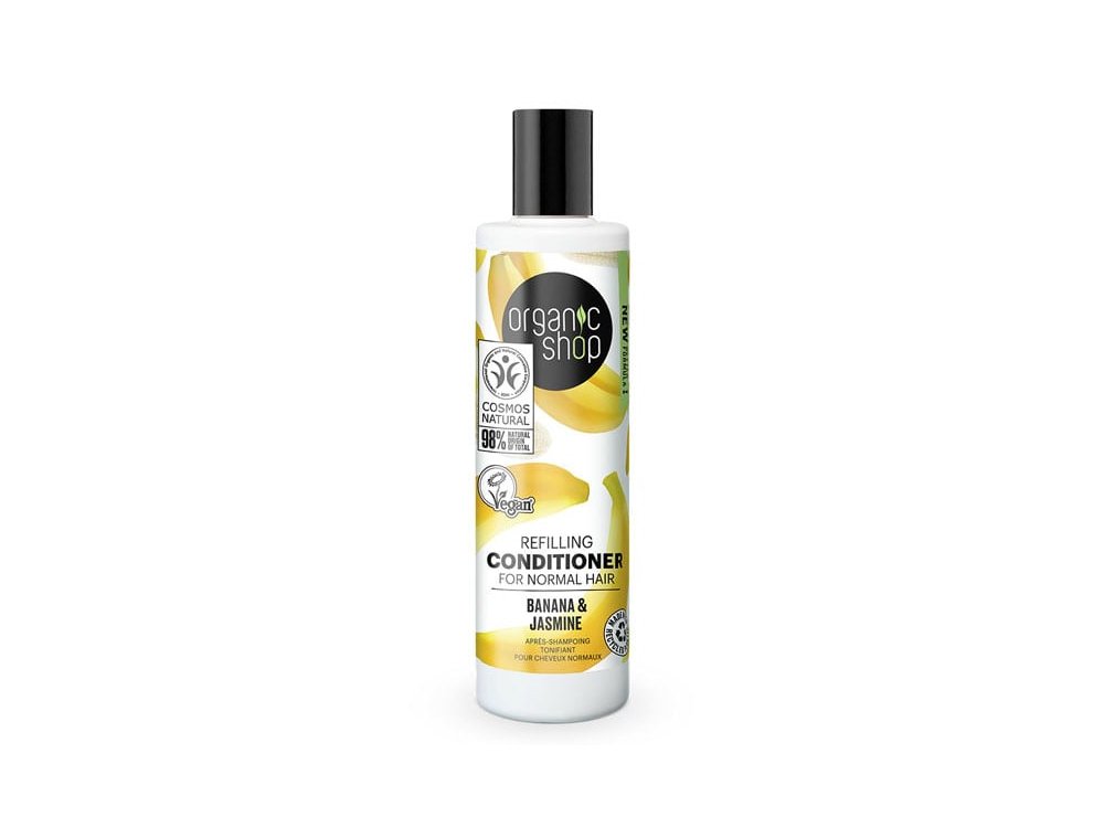 Natura Siberica Refilling Conditioner Banana & Jasmine, Μαλακτικό Αναπλήρωσης για Κανονικά Μαλλιά Μπανάνα & Γιασεμί, 280ml