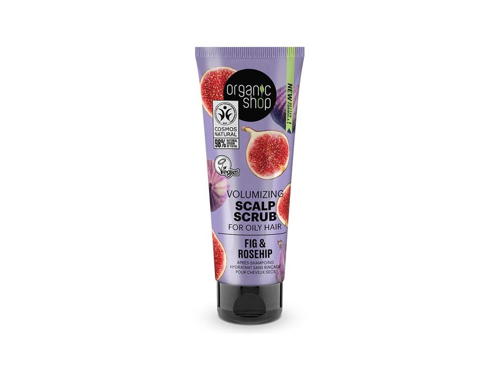 Natura Siberica Volumizing Scalp Scrub Fig & Rosehip, Απολεπιστικό Τριχωτού για Όγκο, 75ml