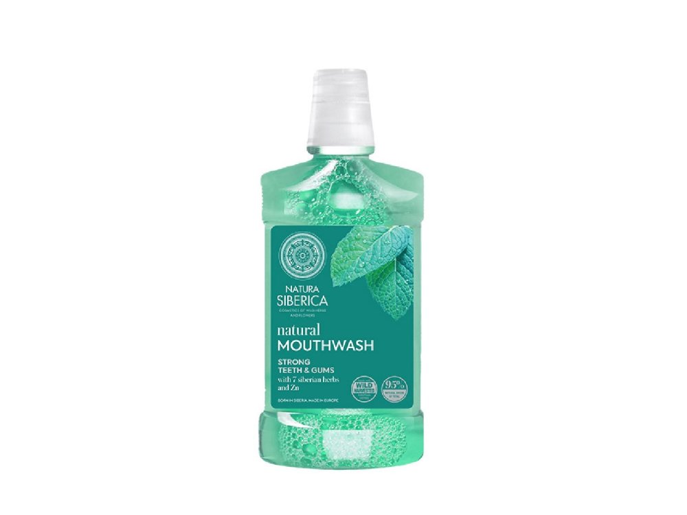 Natura Siberica Natural Mouthwash 7 Siberian Herbs Strong Teeth & Gums Στοματικό Διάλυμα για την Ουλίτιδα, 520ml