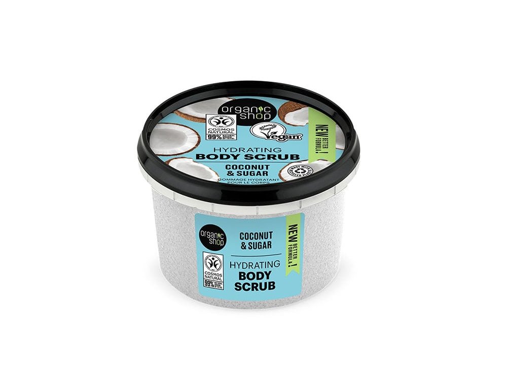 Natura Siberica Hydrating Body Scrub Coconut & Sugar, Ενυδατικό Απολεπιστικό Σώματος, 250ml